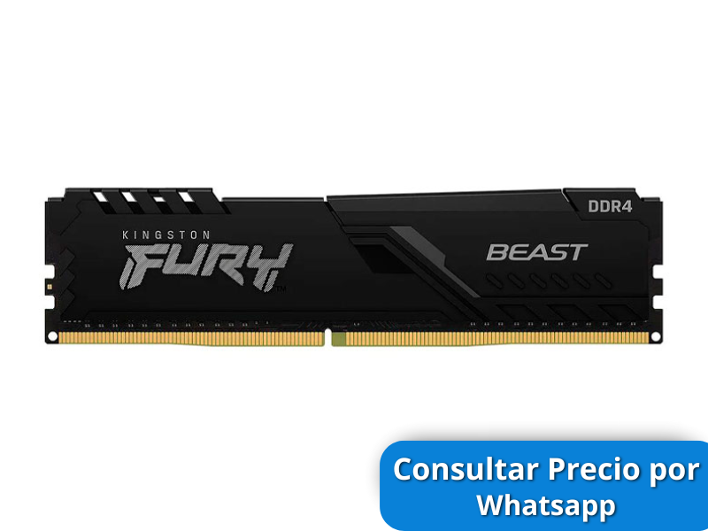 MEMORIA RAM KINGSTON FURY BEAST DDR4 16GB 3200MHZ KF432C16BB1/16WP